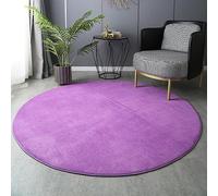 PALVIT - Alfombras redondas de área, 160x160 cm, alfombra grande y suave para sala de estar y cocina, alfombra espesa y peluda para dormitorio junto a la cama con respaldo antideslizante, alfombras