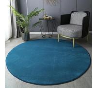 PALVIT - Alfombras redondas de área, 180x180 cm, alfombra grande suave y esponjosa para sala de estar y cocina, alfombra gruesa y peluda para dormitorio junto a la cama con respaldo antideslizante