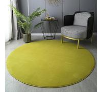 PALVIT - Alfombras redondas de área, 200x200cm, suaves y esponjosas, de gran tamaño, para sala de estar y cocina, alfombra gruesa y peluda para dormitorio, al lado de la cama, con respaldo