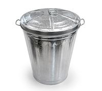 PAMEX - Cubo Basura Galvanizado Con Tapa Gatoto (25l)