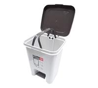 PAMEX - Cubo/Papelera de basura con pedal - 12 litros