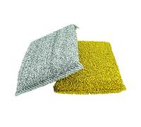 PAMEX - Estropajo de Metal color Oro y Plata 2 Piezas