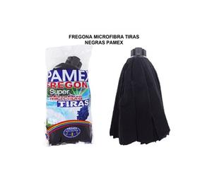 Pamex Fregona Microfibra Tiras Negra