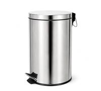 PAMEX Papelera Acero Inoxidable Con Pedal 20L | acero inoxidable