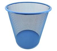 PAMEX Papelera de Rejilla Metálica (Azul)