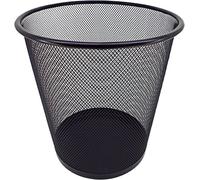 PAMEX Papelera de Rejilla Metálica (Negro)