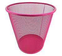 PAMEX Papelera de Rejilla Metálica (Rosa)