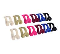 PAMINGONO 12piezas Ganchos Mini de Flocado Antideslizantes para Perchas Organizador de Ropa Rack Ahorro de Espacio Plástico Resistente de Colores Aleatorios Color Aleatorio