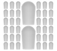 PAMINGONO Cubiertas Protectoras para Puntas de Ganchos y Perchas de Ropa, 100 Piezas de Pvc Blanco, Fácil Instalación y Ligero para Organizar Armarios