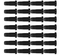 PAMINGONO Protector de Ruedas Giratorias para Taburete y Silla de Oficina, 45 Piezas de Cubierta de Plástico Negro, Duradero y Portátil, Adecuado para Uso en Hotel y Hogar