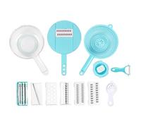 PAMINGONO Rallador de Verduras Profesional de Acero Inoxidable y Pp, Cortadora Manual Multifuncional Amplia Aplicación para Cocina Casera y Ensaladas