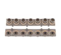 PAMINGONO Tira de Contacto de Silicona Conductora para Teclado Electrónico 7 Teclas, Almohadilla de Repuesto Resistente Compatible Piano Digital, Pieza de Reparación para Uso