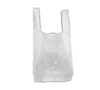 PAMPOLS Bolsas de Plástico Tipo Camiseta Resistentes | HDPE Tamaño 35X50 G-60 Blanca | Pack de 200 unidades | Color blanco