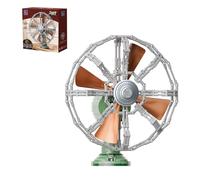 PAN TASY Ventilador de Mesa Retro, Set Motorizado para Adultos
