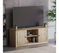 Panama Mueble para televisor con 2 Puertas y 1 Estante, Madera, marrón, Dimensions (L*W*H): 120 x 40 x 50 cm