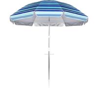 PANDAHOME Sombrilla playa,Parasol Protección Solar Upf +50 3 Colores Surtidos 180 Cm/200 Cm/220Cm