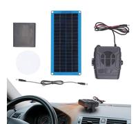 Panel calefactor de 30 W - Todo en una luz solar, kit de calefacción desempañado | Solución de energía solar portátil para invernaderos, casas de invierno, uso automotriz, calor de cabina, estacional