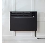 Panel Convector Eléctrico Inteligente - Negro - 1500W - con Enchufe - 420mm x 615mm