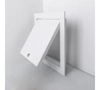 Panel de acceso de aluminio con cerradura, tapa de inspección de paneles de yeso, cubierta de metal duradera para agujeros de pared, puerta de acceso multifuncional de 18 x 22 pulgadas para paneles de