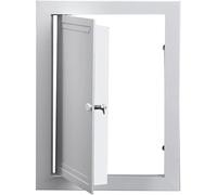 Panel de Acceso metálico para Techo de pladur, trampilla de Acceso con Marco de Aluminio para Puerta de ático con Cerradura, aplicación para fontanería y Electricidad para Montaje en Pared o