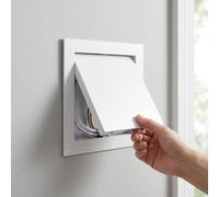 Panel de Acceso Oculto para Techo Trampilla Pladur Tapa de Registro para Ducha de Baño，100 200 300 400 500 600mm Puertas de Fácil Acceso Pintables para Fontanería Pared y Techo(White,400x400 mm)