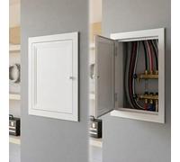 Panel de Acceso Oculto para Techo, Trampilla Pladur Tapa de Revisión Tapa Caja Fusibles, Incluye Torni, Puerta de Acceso de Metal para Paredes & Techos, Oculta Tuberías, Cables(White,350x600 mm)
