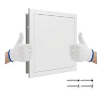 Panel de Acceso Pladur, Trampilla de Inspección Magnética Puerta Metálica, 150x150 200x200 300x300 400x400mm Cubre Cuadro Electrico Tapa Contador Aleación de Aluminio Blanco(White,450x450mm)
