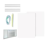 Panel de aire acondicionado para ventana, con aislamiento lateral, a prueba | Kit de panel aislante lateral para el hogar, hotel, sala de estar, dormitorio, interior y exterior, invierno, sol frío