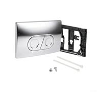 Panel de botón de inodoro de doble descarga ABS para Geberit Delta21 UP100 | Cubierta de pared para cisterna, fácil instalación y limpieza, 24,6 x 16,4 cm