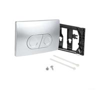 Panel de botón de inodoro de doble descarga ABS para Geberit Delta21 UP100 | Cubierta de pared para cisterna, fácil instalación y limpieza, 24,6 x 16,4 cm
