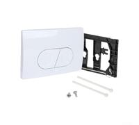 Panel de botón de inodoro de doble descarga ABS para Geberit Delta21 UP100 | Cubierta de pared para cisterna, fácil instalación y limpieza, 24,6 x 16,4 cm