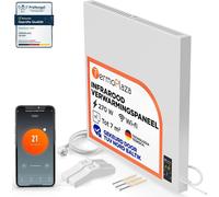 Panel de calefacción por convección con tecnología infrarroja de 270 W, con conexión Wi-Fi y termostato, ideal para espacios pequeños
