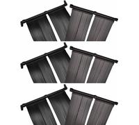 Panel de calentador solar de piscina 6 uds 80x620 cm