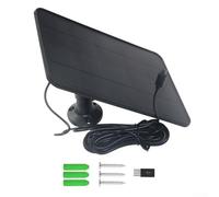 Panel de carga solar de 6 W compatible con Anker para Eufy para anillo para cámaras parpadeantes Voltaje de circuito abierto 6.2V (negro)