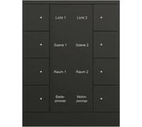 Panel de control Busch-Jaeger, 8 vías, modelo SB/U8.0.11-885, 1 unidad.