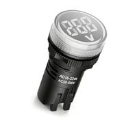 Panel de control de 22 mm empotrable, cable de presión, color blanco | Pantalla brillante para paneles eléctricos, dispositivos de potencia, armarios de herramientas, unidades de control