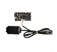Panel de control de temperatura y humedad de doble canal con sensor integrado y salida de relé de 10 A para uso