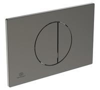 Panel de control para cisternas Prosys, con botón de dos volúmenes, fabricado en ABS, de color gris y con sistema magnético