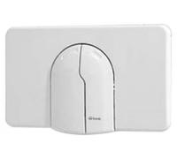 Panel de descarga doble para inodoro, blanco, 18,5 x 31 cm