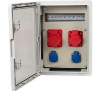 Panel de distribución eléctrico RB-300 12M, 2x32A/5P, 2x230V, IP65