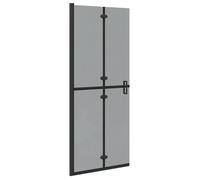 Panel De Ducha A Ras De Suelo Negro 80 X 6,5 X 190 Cm Vidaxl