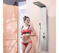 Panel de ducha - Columna de ducha - Panel de ducha de acero inoxidable - Ducha de lluvia - Ducha de mano - 140 cm