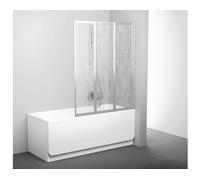 Panel de ducha RAVAK Supernova VS3 de 130 cm, acabado satinado + grifo Rain 795V0U0041