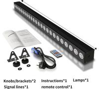 Panel de iluminación LED tipo "wall washer" - 80W, iluminación RGBW para escenario con control DMX - lente de 25 grados
