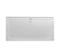 Panel de inspección de aluminio, puerta de acceso rectangular a pared y techo, placa de cubierta de orificio de servicio para plomería, cableado eléctrico, conducto HVAC, blanco(28x48in/71x122cm)