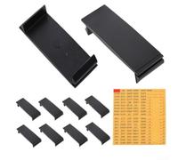 Panel de interruptor ignífugo de 1 pulgada en blanco para centro de carga eléctrica compatible con Ge y para Siemens Black Abs Placas de relleno para cubrir ranuras vacantes en caja de distribución