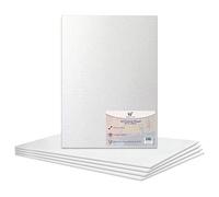 Panel de lienzo A3 estirado en blanco para artistas, 100% algodón, para pintura al óleo, pintura acrílica, medios mixtos, lienzos blancos sin ácidos, panel de pintura artística (tamaño A3, 297 x 420