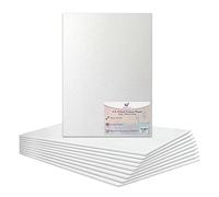 Panel de lona de 8 x 10 pulgadas, 100% algodón para pintura al óleo, pintura acrílica, lienzo blanco mixto, panel de pintura (8 x 10 pulgadas, 10 tablas)