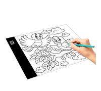 Panel de luz LED A5, tablero de luz de dibujo USB de 24x15 cm, caja de rastreo de tablero de copia LED ultradelgado con atenuación de 3 niveles para rastreo de pintura de diamantes