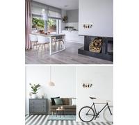 Panel de pared metálico, con 10 ganchos, color blanco, para pasillo y cocina